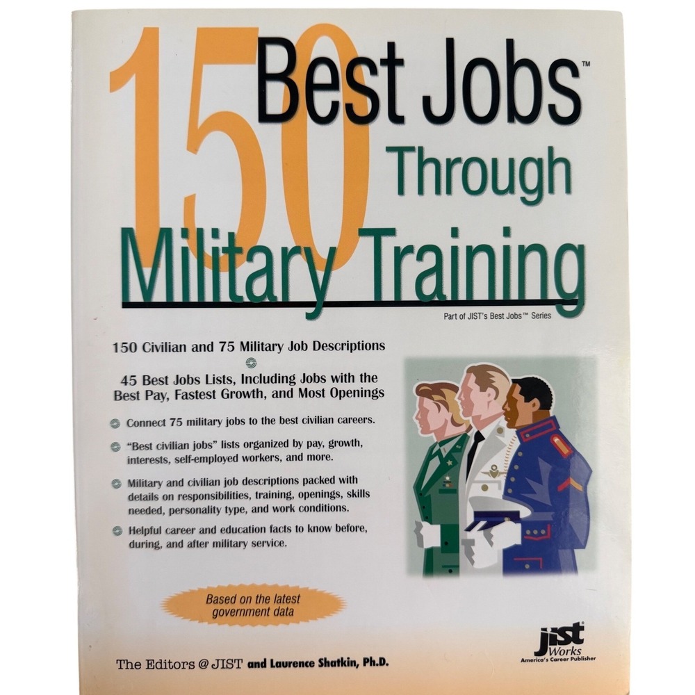 JIST 150 Best Jobs Through Military Training Book Career Reference Paperback